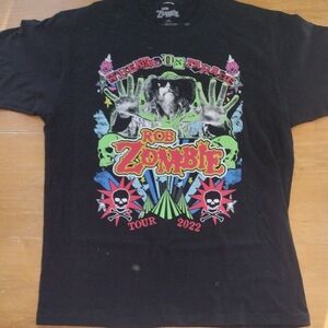 Rob Zombie 2022 Concert Tour Black Graphic Tee